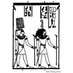 ぬりえページ: エジプト神話 (神々と女神) #111145 - 無料の印刷可能なぬりえページ