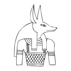 ぬりえ: エジプト神話 - 無料の印刷可能なぬりえページ