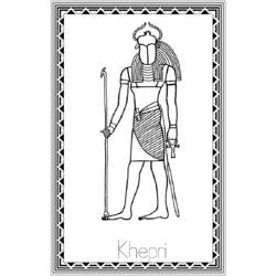 ぬりえページ: エジプト神話 (神々と女神) #111153 - 無料の印刷可能なぬりえページ