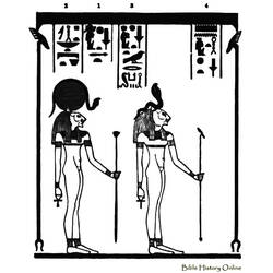 ぬりえページ: エジプト神話 (神々と女神) #111161 - 無料の印刷可能なぬりえページ
