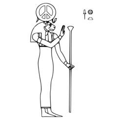 ぬりえページ: エジプト神話 (神々と女神) #111169 - 無料の印刷可能なぬりえページ