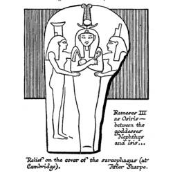 ぬりえページ: エジプト神話 (神々と女神) #111188 - 無料の印刷可能なぬりえページ