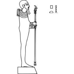 ぬりえページ: エジプト神話 (神々と女神) #111193 - 無料の印刷可能なぬりえページ