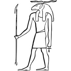 ぬりえページ: エジプト神話 (神々と女神) #111196 - 無料の印刷可能なぬりえページ