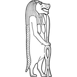 ぬりえページ: エジプト神話 (神々と女神) #111198 - 無料の印刷可能なぬりえページ