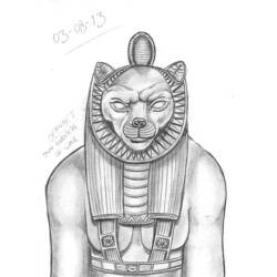 ぬりえページ: エジプト神話 (神々と女神) #111212 - 無料の印刷可能なぬりえページ
