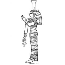 ぬりえページ: エジプト神話 (神々と女神) #111229 - 無料の印刷可能なぬりえページ