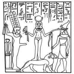 ぬりえページ: エジプト神話 (神々と女神) #111232 - 無料の印刷可能なぬりえページ