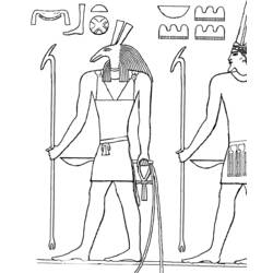 ぬりえページ: エジプト神話 (神々と女神) #111254 - 無料の印刷可能なぬりえページ