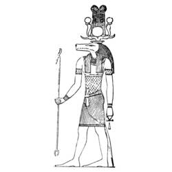 ぬりえページ: エジプト神話 (神々と女神) #111258 - 無料の印刷可能なぬりえページ