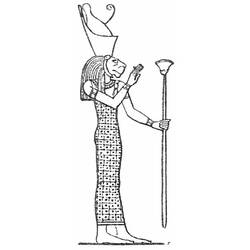 ぬりえページ: エジプト神話 (神々と女神) #111290 - 無料の印刷可能なぬりえページ