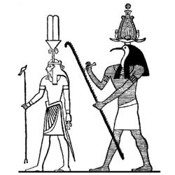 ぬりえページ: エジプト神話 (神々と女神) #111294 - 無料の印刷可能なぬりえページ