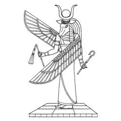 ぬりえページ: エジプト神話 (神々と女神) #111304 - 無料の印刷可能なぬりえページ
