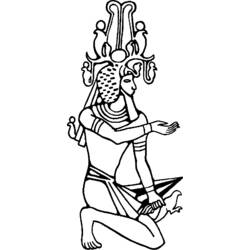 ぬりえページ: エジプト神話 (神々と女神) #111332 - 無料の印刷可能なぬりえページ