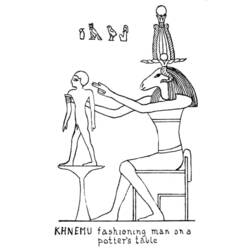 ぬりえページ: エジプト神話 (神々と女神) #111355 - 無料の印刷可能なぬりえページ