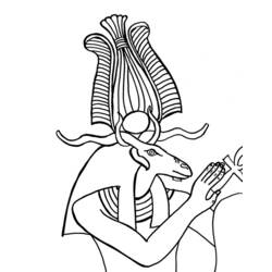 ぬりえページ: エジプト神話 (神々と女神) #111373 - 無料の印刷可能なぬりえページ