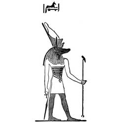 ぬりえページ: エジプト神話 (神々と女神) #111399 - 無料の印刷可能なぬりえページ