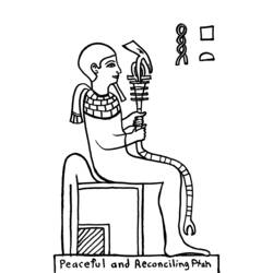 ぬりえページ: エジプト神話 (神々と女神) #111425 - 無料の印刷可能なぬりえページ
