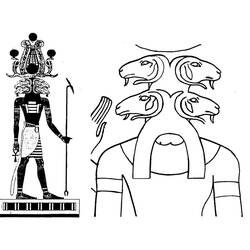 ぬりえページ: エジプト神話 (神々と女神) #111459 - 無料の印刷可能なぬりえページ