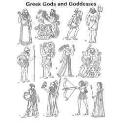 ぬりえ: ギリシャ神話 - 無料の印刷可能なぬりえページ