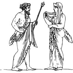 ぬりえページ: ギリシャ神話 (神々と女神) #109737 - 無料の印刷可能なぬりえページ