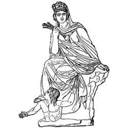 ぬりえページ: ギリシャ神話 (神々と女神) #109769 - 無料の印刷可能なぬりえページ