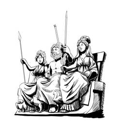 ぬりえページ: ギリシャ神話 (神々と女神) #109808 - 無料の印刷可能なぬりえページ
