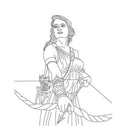 ぬりえページ: ギリシャ神話 (神々と女神) #109888 - 無料の印刷可能なぬりえページ