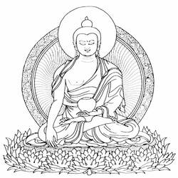 ぬりえページ: ヒンズー教の神話: 仏 (神々と女神) #89505 - 無料の印刷可能なぬりえページ