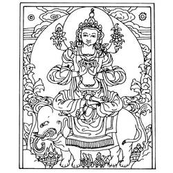 ぬりえページ: ヒンズー教の神話: 仏 (神々と女神) #89516 - 無料の印刷可能なぬりえページ