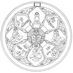 ぬりえページ: ヒンズー教の神話: 仏 (神々と女神) #89517 - 無料の印刷可能なぬりえページ