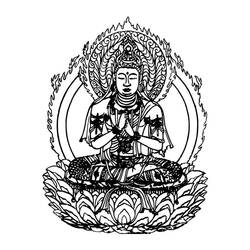 ぬりえページ: ヒンズー教の神話: 仏 (神々と女神) #89521 - 無料の印刷可能なぬりえページ