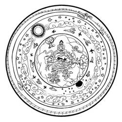 ぬりえページ: ヒンズー教の神話: 仏 (神々と女神) #89539 - 無料の印刷可能なぬりえページ