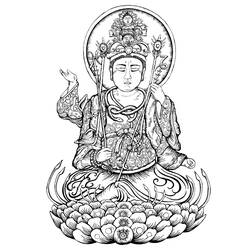 ぬりえページ: ヒンズー教の神話: 仏 (神々と女神) #89558 - 無料の印刷可能なぬりえページ