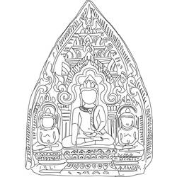 ぬりえページ: ヒンズー教の神話: 仏 (神々と女神) #89560 - 無料の印刷可能なぬりえページ