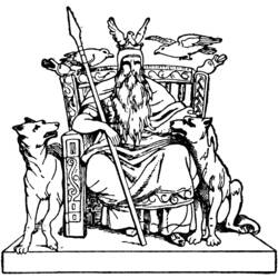ぬりえページ: 北欧神話 (神々と女神) #110465 - 無料の印刷可能なぬりえページ
