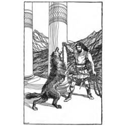 ぬりえページ: 北欧神話 (神々と女神) #110517 - 無料の印刷可能なぬりえページ