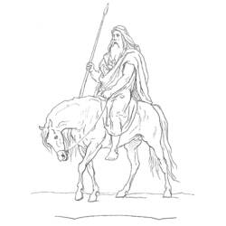 ぬりえページ: 北欧神話 (神々と女神) #110543 - 無料の印刷可能なぬりえページ