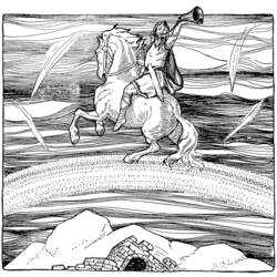 ぬりえページ: 北欧神話 (神々と女神) #110548 - 無料の印刷可能なぬりえページ