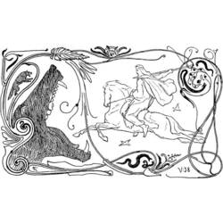 ぬりえページ: 北欧神話 (神々と女神) #110557 - 無料の印刷可能なぬりえページ