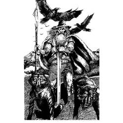 ぬりえページ: 北欧神話 (神々と女神) #110593 - 無料の印刷可能なぬりえページ