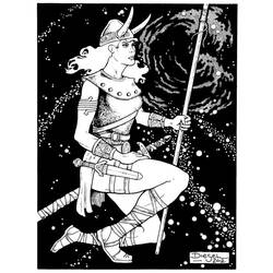ぬりえページ: 北欧神話 (神々と女神) #110715 - 無料の印刷可能なぬりえページ