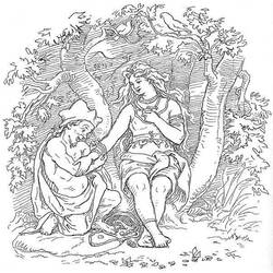 ぬりえページ: 北欧神話 (神々と女神) #110829 - 無料の印刷可能なぬりえページ