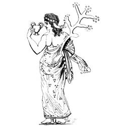 ぬりえページ: ローマ神話 (神々と女神) #110030 - 無料の印刷可能なぬりえページ