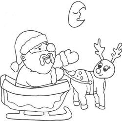 ぬりえ: クリスマスそり - 無料の印刷可能なぬりえページ