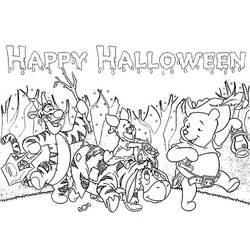 ぬりえ: ディズニーハロウィン - 無料の印刷可能なぬりえページ