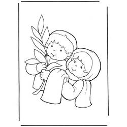 ぬりえページ: 枝の主日 (祝日とお祝い) #210840 - 無料の印刷可能なぬりえページ