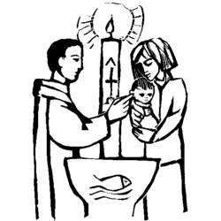 ぬりえページ: 洗礼 (祝日および特別行事) #57471 - 無料の印刷可能なぬりえページ