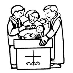 ぬりえページ: 洗礼 (祝日および特別行事) #57486 - 無料の印刷可能なぬりえページ