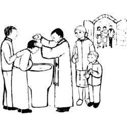 ぬりえページ: 洗礼 (祝日および特別行事) #57564 - 無料の印刷可能なぬりえページ